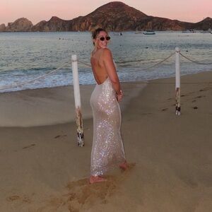 Meshki Jasmyn Hot fix sparkly dress